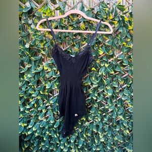 🔹 Lux Lux Vintage Lace Detail Ribbed Bodysuit‎